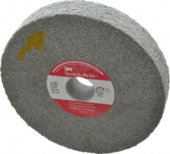 3M - 6" Diam, 1" Face Width, 1" Center Hole, Fine Grade, Silicon Carbide Deburring Wheel - Convolute, Hard Density 8 Grade, 6,000 RPM - Americas Industrial Supply