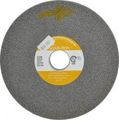 3M - 6" Diam, 2" Face Width, 1" Center Hole, Medium Grade, Aluminum Oxide Deburring Wheel - Convolute, Medium Density 5 Grade, 6,000 RPM - Americas Industrial Supply