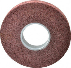 3M - 8" Diam, 1" Face Width, 3" Center Hole, Medium Grade, Aluminum Oxide Deburring Wheel - Convolute, Medium Density 5 Grade, 4,500 RPM - Americas Industrial Supply