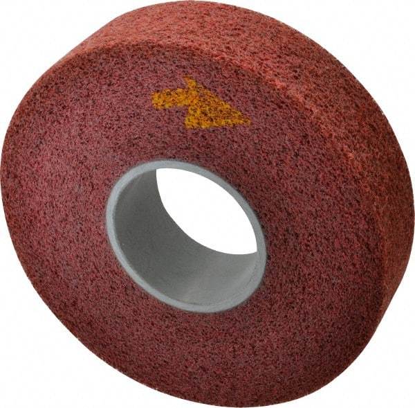 3M - 8" Diam, 2" Face Width, 3" Center Hole, Coarse Grade, Aluminum Oxide Deburring Wheel - Convolute, Soft Density 4 Grade, 4,500 RPM - Americas Industrial Supply