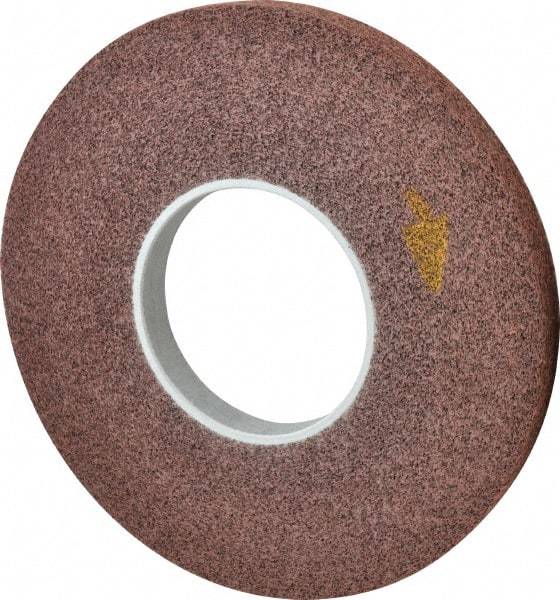 3M - 12" Diam, 1" Face Width, 5" Center Hole, Medium Grade, Aluminum Oxide Deburring Wheel - Convolute, Medium Density 5 Grade, 3,000 RPM - Americas Industrial Supply