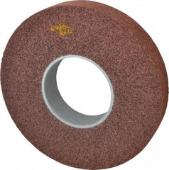 3M - 12" Diam, 2" Face Width, 5" Center Hole, Medium Grade, Aluminum Oxide Deburring Wheel - Convolute, Medium Density 5 Grade, 3,000 RPM - Americas Industrial Supply