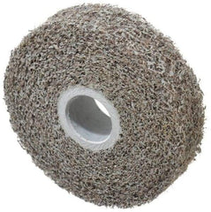 3M - 4" Diam, 1" Face Width, 1" Center Hole, Fine Grade, Silicon Carbide Deburring Wheel - Convolute, Soft Density 2 Grade, 9,000 RPM - Americas Industrial Supply