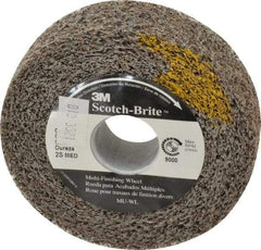 3M - 4" Diam, 1" Face Width, 1" Center Hole, Medium Grade, Silicon Carbide Deburring Wheel - Convolute, Soft Density 2 Grade, 9,000 RPM - Americas Industrial Supply