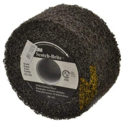 3M - 4" Diam, 2" Face Width, 1" Center Hole, Coarse Grade, Silicon Carbide Deburring Wheel - Convolute, Soft Density 2 Grade, 9,000 RPM - Americas Industrial Supply