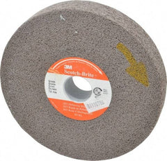 3M - 6" Diam, 1" Face Width, 1" Center Hole, Fine Grade, Aluminum Oxide Deburring Wheel - Convolute, Hard Density 7 Grade, 6,000 RPM - Americas Industrial Supply