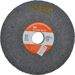 3M - 6" Diam, 1" Face Width, 1" Center Hole, Fine Grade, Silicon Carbide Deburring Wheel - Convolute, Hard Density 8 Grade, 6,000 RPM - Americas Industrial Supply