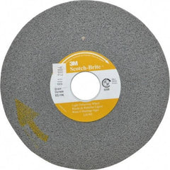 3M - 6" Diam, 1/2" Face Width, 1" Center Hole, Fine Grade, Silicon Carbide Deburring Wheel - Convolute, Soft Density 6 Grade, 6,000 RPM - Americas Industrial Supply