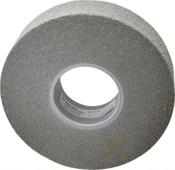 3M - 8" Diam, 2" Face Width, 3" Center Hole, Fine Grade, Silicon Carbide Deburring Wheel - Convolute, Hard Density 7 Grade, 4,500 RPM - Americas Industrial Supply