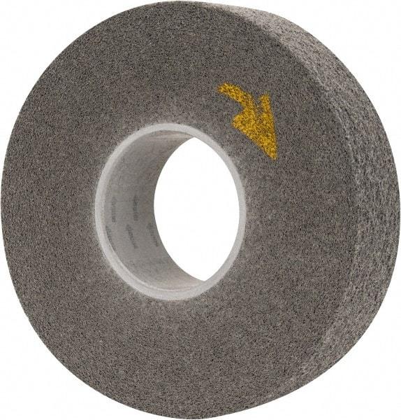 3M - 8" Diam, 2" Face Width, 3" Center Hole, Fine Grade, Silicon Carbide Deburring Wheel - Convolute, Hard Density 8 Grade, 4,500 RPM - Americas Industrial Supply