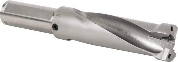 Kennametal - 127mm Max Drill Depth, 2.5xD, 50.8mm Diam, Indexable Insert Drill - 2 Inserts, 1-1/2" Shank Diam, Straight Shank - Americas Industrial Supply