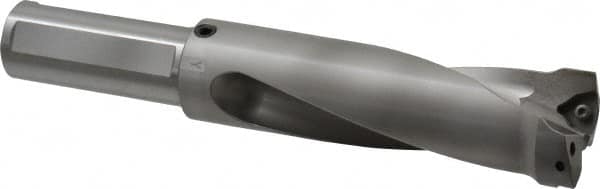 Kennametal - 5.35" Max Drill Depth, 2.5xD, 54mm Diam, Indexable Insert Drill - 2 Inserts, 1-1/2" Shank Diam, Straight Shank - Americas Industrial Supply