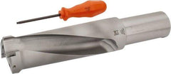 Kennametal - 158.75mm Max Drill Depth, 2.5xD, 63.5mm Diam, Indexable Insert Drill - 2 Inserts, 2" Shank Diam, Straight Shank - Americas Industrial Supply