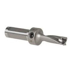 Kennametal - 1-19/32" Max Drill Depth, 3xD, 0.5311" Diam, Indexable Insert Drill - 2 Inserts, 3/4" Shank Diam, Flange Shank - Americas Industrial Supply