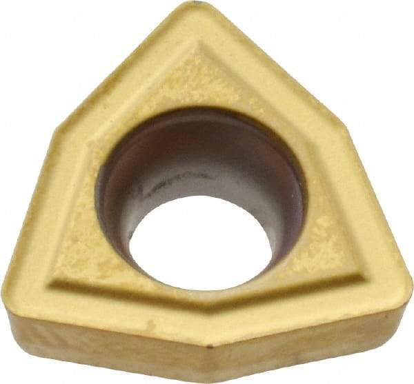 Kennametal - DFT06T308 HP Grade KC7140 Carbide Indexable Drill Insert - TiN/TiCN Finish, Trigon, 10mm Inscribed Circle - Americas Industrial Supply