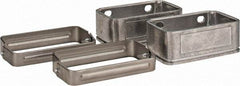 KabelSchlepp - 4.57 Inch Outside Width x 2.68 Inch Outside Height, Cable and Hose Carrier Stainless Steel Tube Mounting Bracket Set - 5.51 Inch Bend Radius, 4.01 Inch Inside Width x 2.05 Inch Inside Height - Americas Industrial Supply