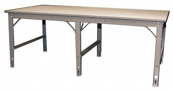 Phillocraft - 96 Wide x 48" Deep x 33" High, Production Table - Comfort Edge, Adjustable Height Legs - Americas Industrial Supply