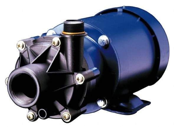 Finish Thompson - 3/4 HP, 55 Shut Off Feet, PVDF, Carbon and Viton Magnetic Drive Pump - 3 Phase - Americas Industrial Supply