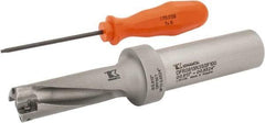 Kennametal - 61.95mm Max Drill Depth, 3xD, 0.813" Diam, Indexable Insert Drill - 2 Inserts, 1" Shank Diam, Flange Shank - Americas Industrial Supply