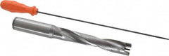 Kennametal - 22.23 to 22.73mm Diam, 5xD, 120mm Max Depth, 1" Shank Diam, 148.38mm Flute, 228.6mm OAL, Replaceable Tip Drill - KSEM0875 Insert, 4 Seat Size, Series KSEM - Americas Industrial Supply