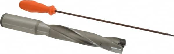 Kennametal - 29.37 to 29.87mm Diam, 5xD, 150mm Max Depth, 1-1/4" Shank Diam, 186.48mm Flute, 273.05mm OAL, Replaceable Tip Drill - KSEM1156 Insert, 7 Seat Size, Series KSEM - Americas Industrial Supply