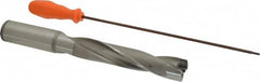 Kennametal - 29.37 to 29.87mm Diam, 5xD, 150mm Max Depth, 1-1/4" Shank Diam, 186.48mm Flute, 273.05mm OAL, Replaceable Tip Drill - KSEM1156 Insert, 7 Seat Size, Series KSEM - Americas Industrial Supply