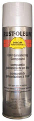 Rust-Oleum - Silver, Galvanizing Spray Paint - 14 Sq Ft per Can, 20 oz Container, Use on Rust Proof Paint - Americas Industrial Supply