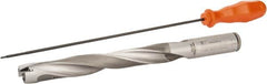 Kennametal - 19.05 to 19.55mm Diam, 7xD, 140mm Max Depth, 3/4" Shank Diam, 170.61mm Flute, 225.43mm OAL, Replaceable Tip Drill - KSEM0750 Insert, 2 Seat Size, Series KSEM - Americas Industrial Supply