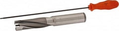 Kennametal - 25.4 to 25.9mm Diam, 3xD, 76.2mm Max Depth, 1" Shank Diam, 3.97" Flute, 7.13" OAL, Replaceable Tip Drill - KSEM1000 Insert, 5 Seat Size, Series KSEM - Americas Industrial Supply