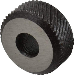 Value Collection - 1/4 Inch Face Width, 3/4 Inch Diameter, High Speed Steel Knurl Wheel Set - 1/4 Inch Hole Diameter, Beveled Face Knurl, Left and Right Hand Diagonal Pattern, Form - Exact Industrial Supply