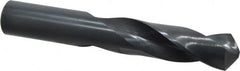 Interstate - 25mm 118° Spiral Flute High Speed Steel Screw Machine Drill Bit - Oxide Finish, Right Hand Cut, 75mm Flute Length, 151mm OAL, Standard Point, Straight Shank - Americas Industrial Supply