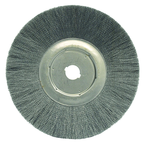 14" Diameter - Crimped Filament Wheel Brush - 0.055/80 Grit - Americas Industrial Supply