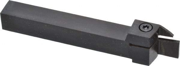 Kennametal - External Thread, 0.55" Max Depth of Cut, 3mm Min Groove Width, 5" OAL, Right Hand Indexable Grooving Cutoff Toolholder - 5/8" Shank Height x 5/8" Shank Width, A4..03.. Insert Style, A4SM Toolholder Style, Series A4 - Americas Industrial Supply