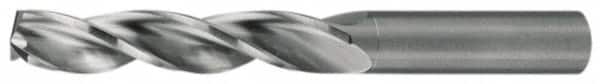 Walter-Titex - 15.8mm 150° Solid Carbide Jobber Drill - Bright Finish, Right Hand Cut, Spiral Flute, Straight Shank, 4-17/32" OAL, Standard Point - Americas Industrial Supply