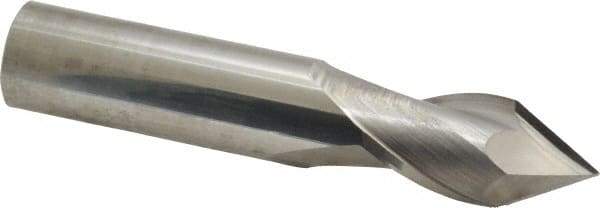 Melin Tool - 3/4" Diam, 1-1/2" LOC, 2 Flute, 60° Point Angle, Solid Carbide Drill Mill - Uncoated, 4" OAL, 3/4" Shank Diam - Americas Industrial Supply