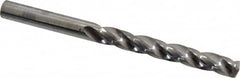 SGS - 1/4" 150° Solid Carbide Jobber Drill - Bright Finish, Right Hand Cut, Spiral Flute, Straight Shank, 3-1/4" OAL, Standard Point - Americas Industrial Supply