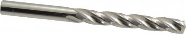 SGS - 5/16" 150° Solid Carbide Jobber Drill - Bright Finish, Right Hand Cut, Spiral Flute, Straight Shank, 3-3/4" OAL, Standard Point - Americas Industrial Supply