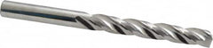 SGS - 21/64" 150° Solid Carbide Jobber Drill - Bright Finish, Right Hand Cut, Spiral Flute, Straight Shank, 4" OAL, Standard Point - Americas Industrial Supply