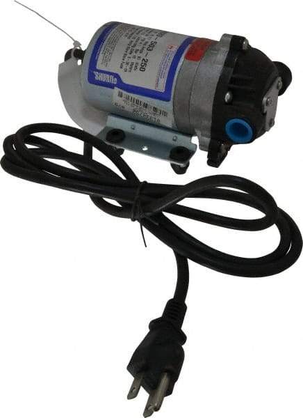 Pentair - 1/10 HP, 3/8 Inlet Size, 3/8 Outlet Size, ByPass, Diaphragm Spray Pump - 115 Input Voltage, Polypropylene, 1.40 Max GPM - Americas Industrial Supply