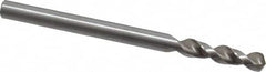 Accupro - 0.1457" 130° Parabolic Flute Cobalt Screw Machine Drill Bit - Bright Finish, Right Hand Cut, 0.787" Flute Length, 2.047" OAL, Split Point, Straight Shank - Americas Industrial Supply