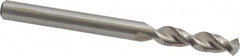 Accupro - #7 130° Parabolic Flute Cobalt Screw Machine Drill Bit - Bright Finish, Right Hand Cut, 1.024" Flute Length, 2.441" OAL, Split Point, Straight Shank - Americas Industrial Supply