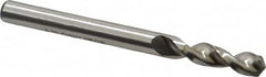 Accupro - 5.75mm 130° Parabolic Flute Cobalt Screw Machine Drill Bit - Bright Finish, Right Hand Cut, 28mm Flute Length, 66mm OAL, Split Point, Straight Shank - Americas Industrial Supply