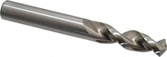 Accupro - 31/64" 130° Parabolic Flute Cobalt Screw Machine Drill Bit - Bright Finish, Right Hand Cut, 2.008" Flute Length, 4.016" OAL, Split Point, Straight Shank - Americas Industrial Supply