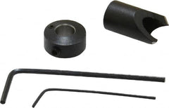 Vernon - 3/8" Cutter Diam, #1 Drill Combatibility, 1/4" Collar Thickness, Adjustable Depth Drill Countersink - Americas Industrial Supply