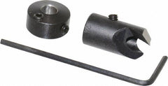 Vernon - 3/8" Cutter Diam, #14 Drill Combatibility, 1/4" Collar Thickness, Adjustable Depth Drill Countersink - Americas Industrial Supply