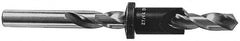 Vernon - 5/8" Cutter Diam, Letter T Drill Compatibility, 5/16" Collar Thickness, Adjustable Depth Drill Countersink - Americas Industrial Supply