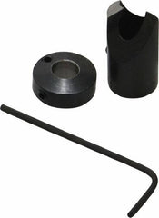 Vernon - 1/2" Cutter Diam, Letter G Drill Compatibility, 1/4" Collar Thickness, Adjustable Depth Drill Countersink - Americas Industrial Supply