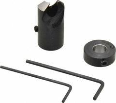Vernon - 5/8" Cutter Diam, Letter O Drill Compatibility, 5/16" Collar Thickness, Adjustable Depth Drill Countersink - Americas Industrial Supply