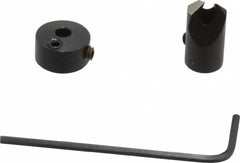 Vernon - 5/16" Cutter Diam, 1/8" Drill Compatibility, 1/4" Collar Thickness, Adjustable Depth Drill Countersink - Americas Industrial Supply