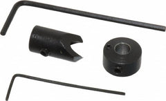 Vernon - 5/16" Cutter Diam, 11/64" Drill Compatibility, 1/4" Collar Thickness, Adjustable Depth Drill Countersink - Americas Industrial Supply